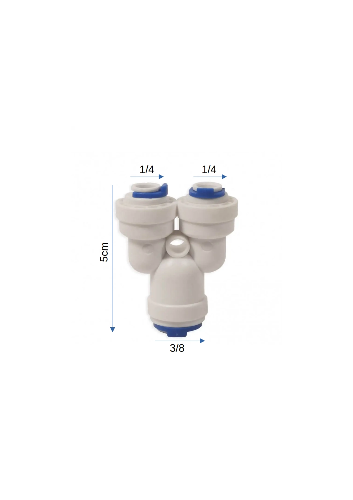 Conector em Y Triplo Engate Rápido 38 x 14 x 14 novo